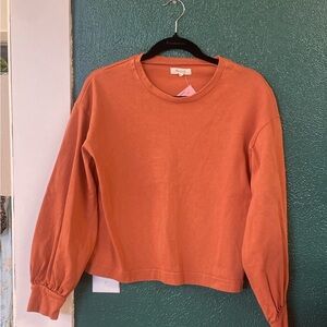 Madewell Women's Orange Sweatshirt